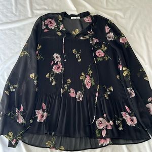 Pleione floral blouse